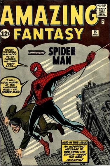Amazing Fantasy #15, the original 1962 cover