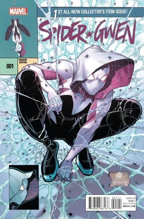 Spider-Gwen #1 — 1:25 Bradshaw Variant, cover by Nick Bradshaw