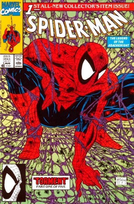 Spider-Man #1 original green and purple web edition