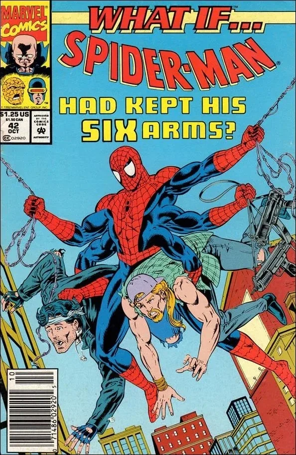 What If...? (vol. 2) #42, an Amazing Fantasy #15 homage cover by Kevin J. West (penciller) / Ian Akin (inker)