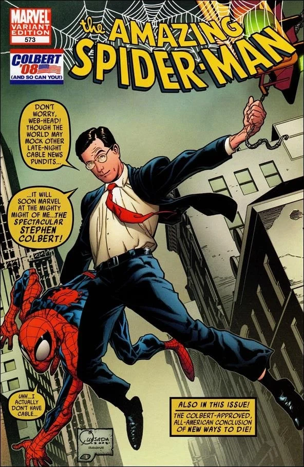 Amazing Spider-Man #573, an Amazing Fantasy #15 homage cover by Joe Quesada