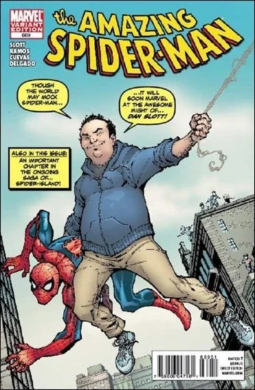 Amazing Spider-Man #669, an Amazing Fantasy #15 homage cover by Todd Nauck