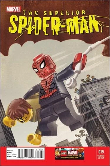 Superior Spider-Man #19, an Amazing Fantasy #15 homage cover by Leonel Castellani