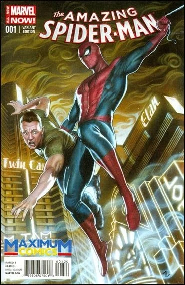 Amazing Spider-Man #1, an Amazing Fantasy #15 homage cover by Adi Granov