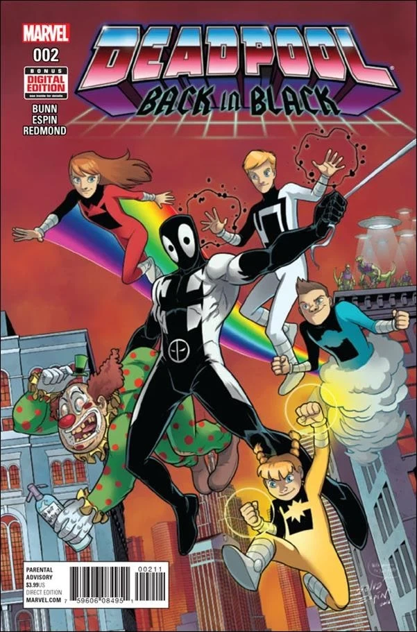 Deadpool: Back in Black #2, an Amazing Fantasy #15 homage cover by Salva Espin