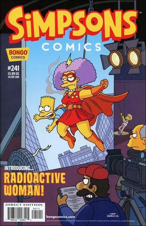 Simpsons Comics #241, an Amazing Fantasy #15 homage cover by Jason Ho, Mike Rote & Nathan Kane