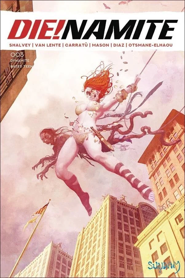 Die!namite #3, an Amazing Fantasy #15 homage cover by Arthur Suydam