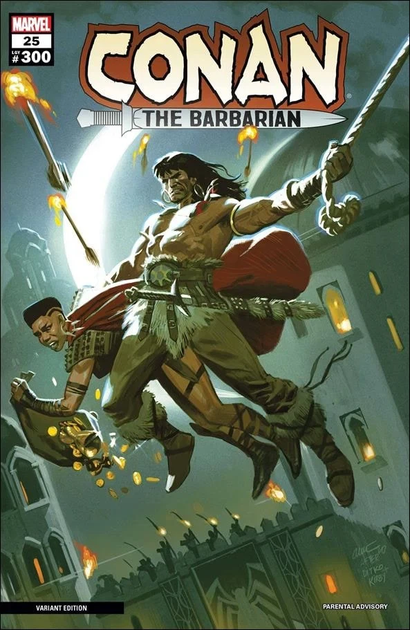 Conan the Barbarian (2019 series) #25, an Amazing Fantasy #15 homage cover by Daniel Acuña