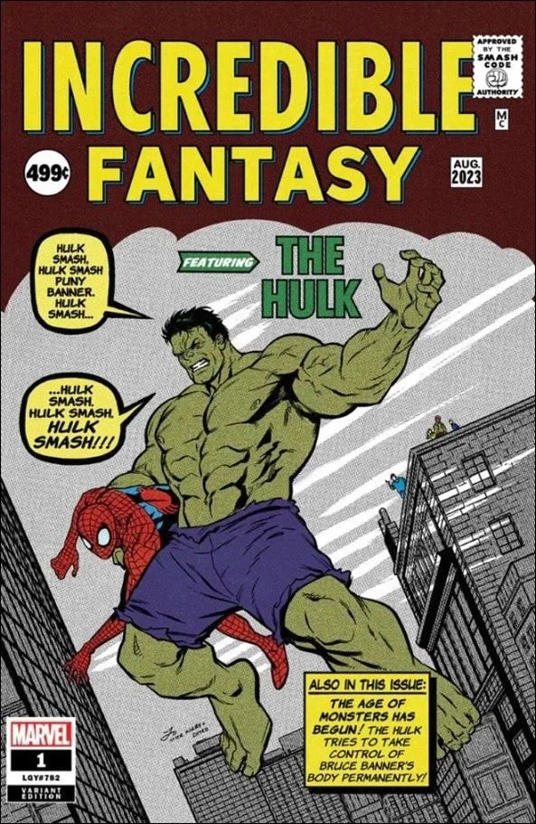 Incredible Hulk #1, an Amazing Fantasy #15 homage cover by Marcus To