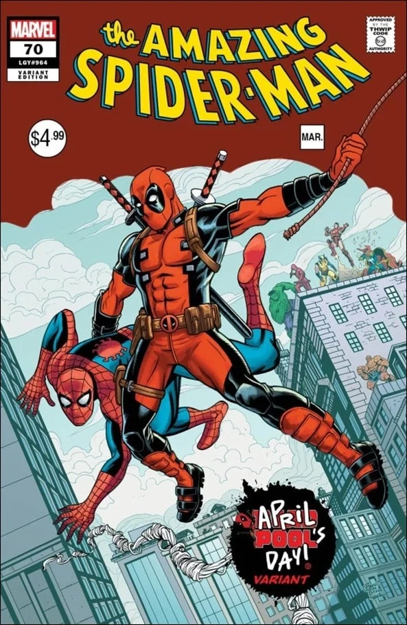 Amazing Spider-Man #70, an Amazing Fantasy #15 homage cover by Brent Schoonover