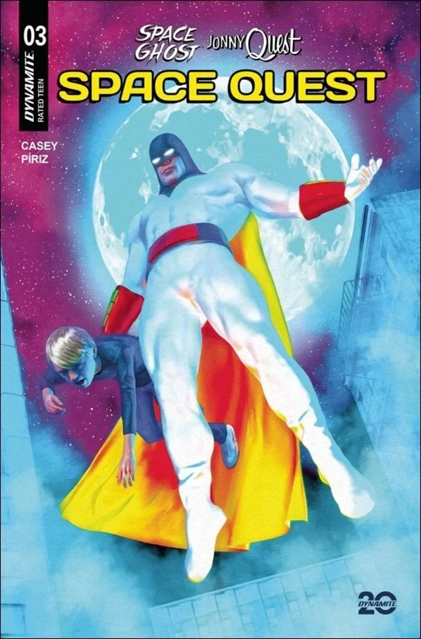 Space Ghost / Jonny Quest: Space Quest #3, an Amazing Fantasy #15 homage cover by Mark Spears