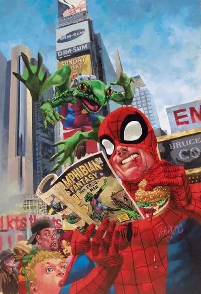 Spider-Man's Tangled Web #12, an Amazing Fantasy #15 homage cover by Duncan Fegredo