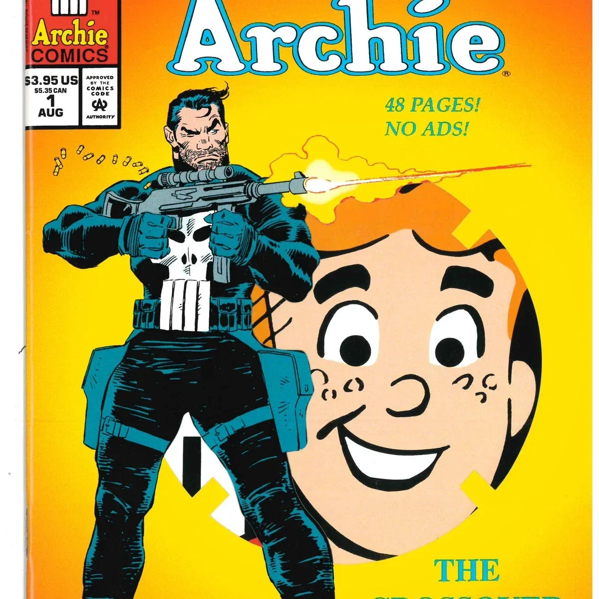 The Punisher Meets Archie #1 — Marvel direct market die-cut edition