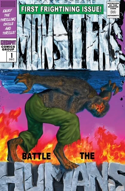 Mark Spears Monsters #1 — Third printing JJ’s Comics Hulk Annual homage — paper / foil / metal