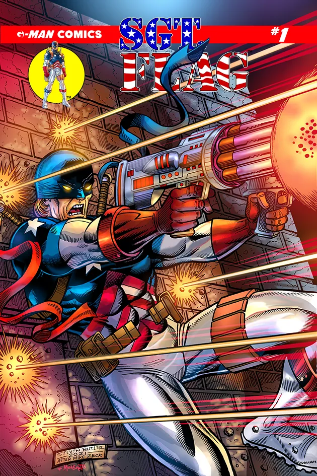 Sgt. Flag #1 — Alternate B — Butler / Monsanto homage cover