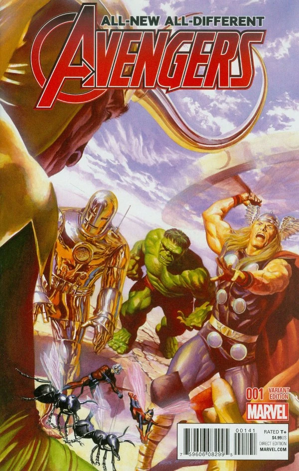 All-New, All-Different Avengers #1 — Alex Ross 1:100 Vintage Variant (+ 1:150 Vintage Sketch, 1:200 Sketch)