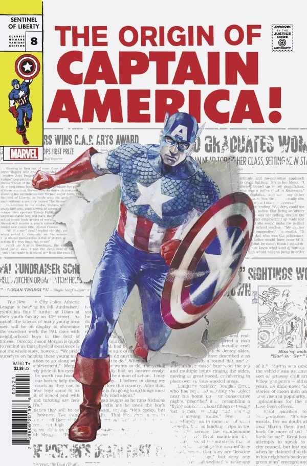 Captain America: Sentinel of Liberty #8 — Alex Maleev Classic Homage Variant