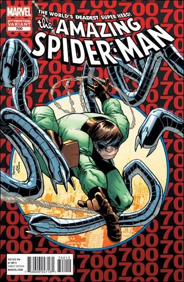 Amazing Spider-Man #700 Humberto Ramos Amazing Spider-Man #300 homage cover