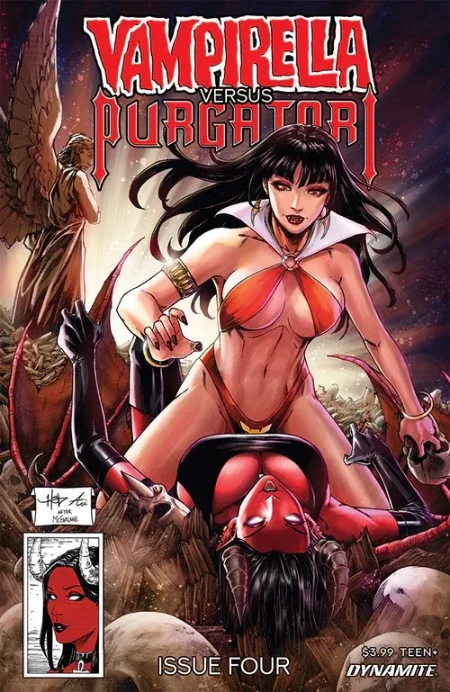 Vampirella vs. Purgatori #4 (retailer title; possibly #1) — Amazing Spider-Man #316 Homage