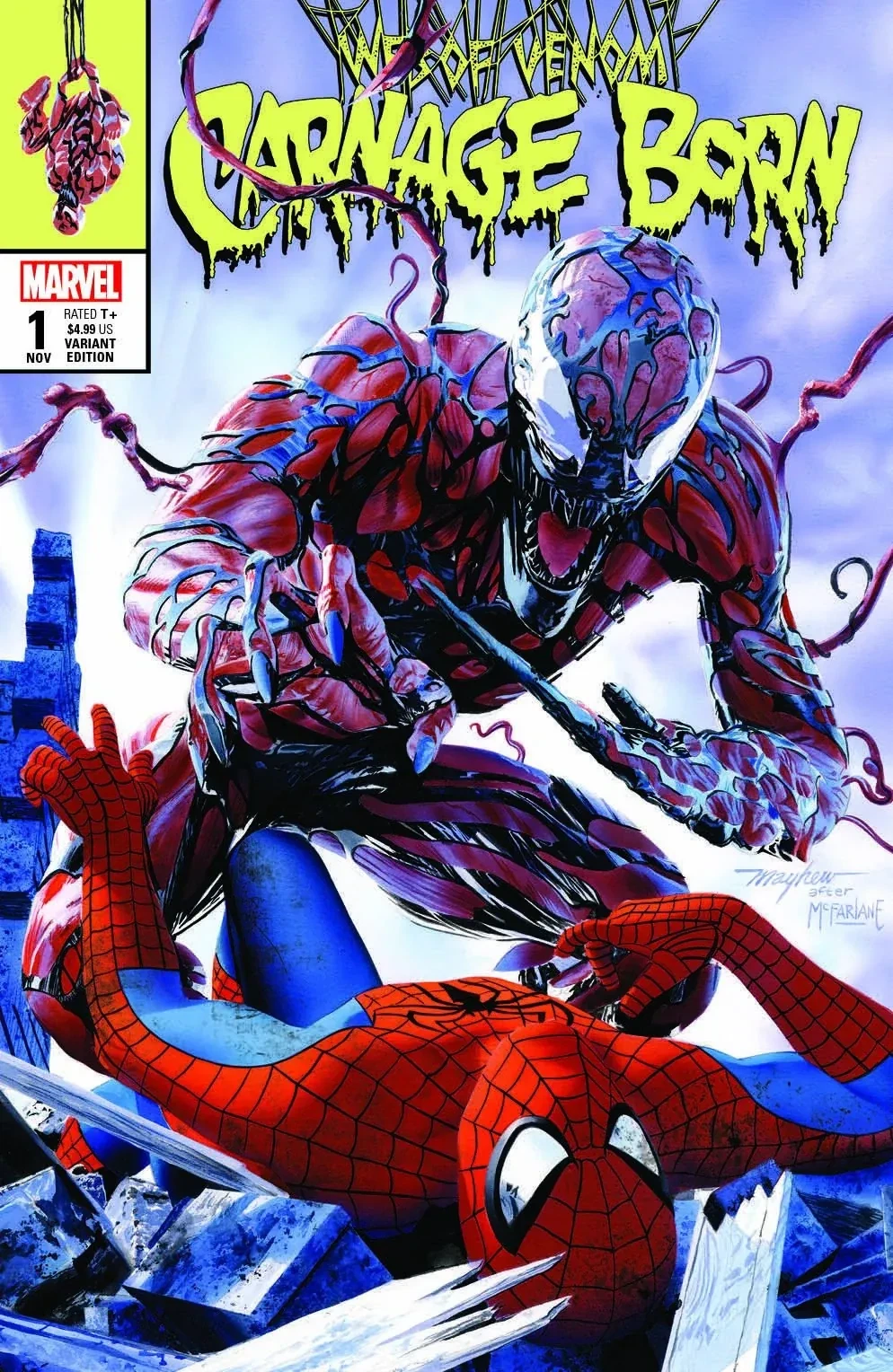Web of Venom: Carnage Born #1 — ASM #316 homage