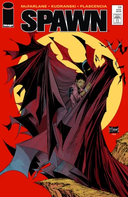 Spawn 230 Batman 423 homage cover