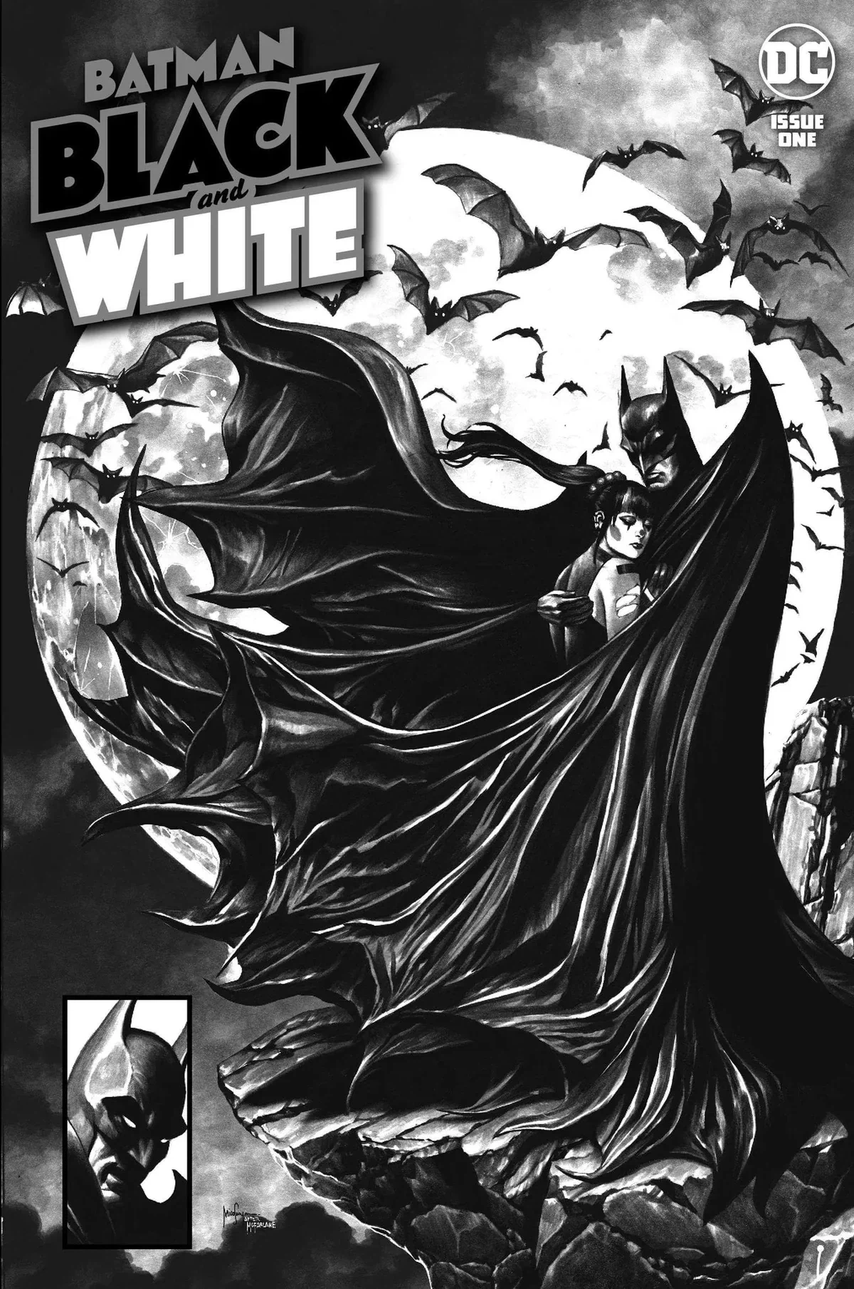 Batman: Black and White 1 Batman 423 homage cover