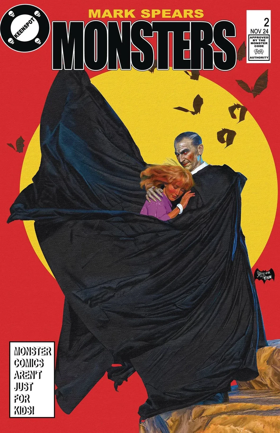 Mark Spears Monsters 2 Batman 423 homage cover
