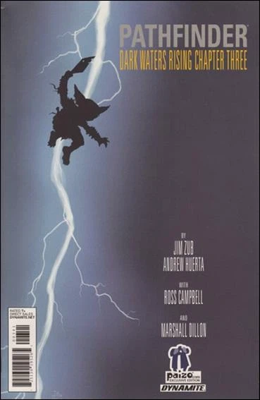 Pathfinder #3 (Tyler Walpole exclusive variant) cover, a homage to Batman: The Dark Knight Returns #1