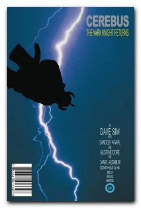Cerebus the Vark Knight Returns #1 cover, a homage to Batman: The Dark Knight Returns #1