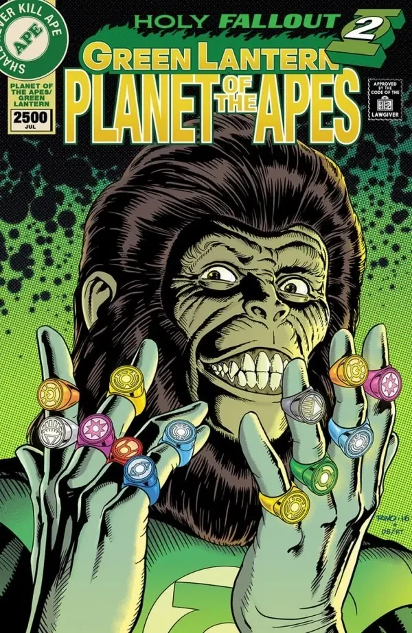 Planet of the Apes / Green Lantern #6 — Green Lantern #49 Homage — Cover B / 1:20 'Classic' variant