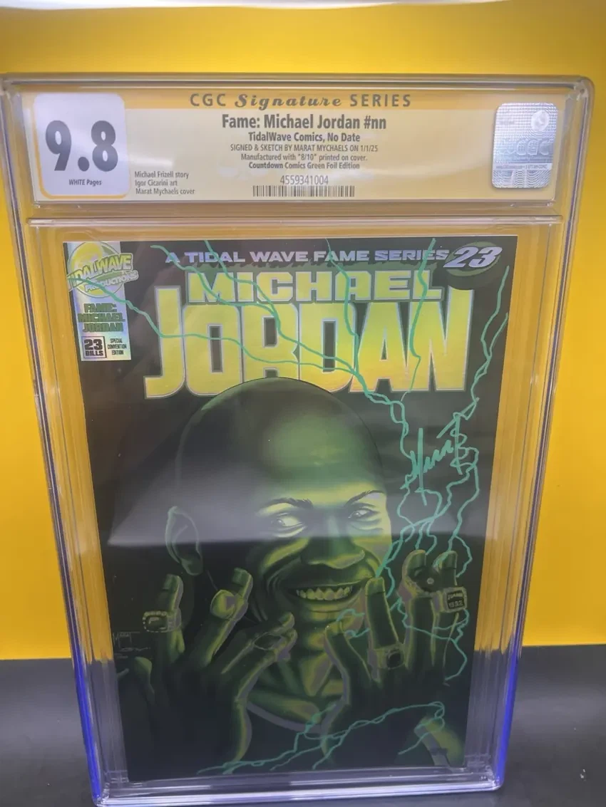 Fame: Michael Jordan #1 — Green Lantern #49 homage — Countdown Comics Green Foil Edition — NYCC exclusive
