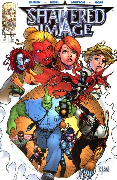 Shattered Image #3, Standard cover, Giant-Size X-Men #1 homage