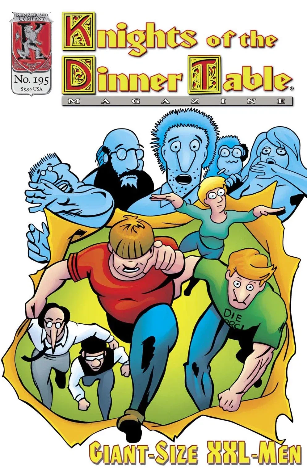 Knights of the Dinner Table #195, Standard cover, Giant-Size X-Men #1 homage