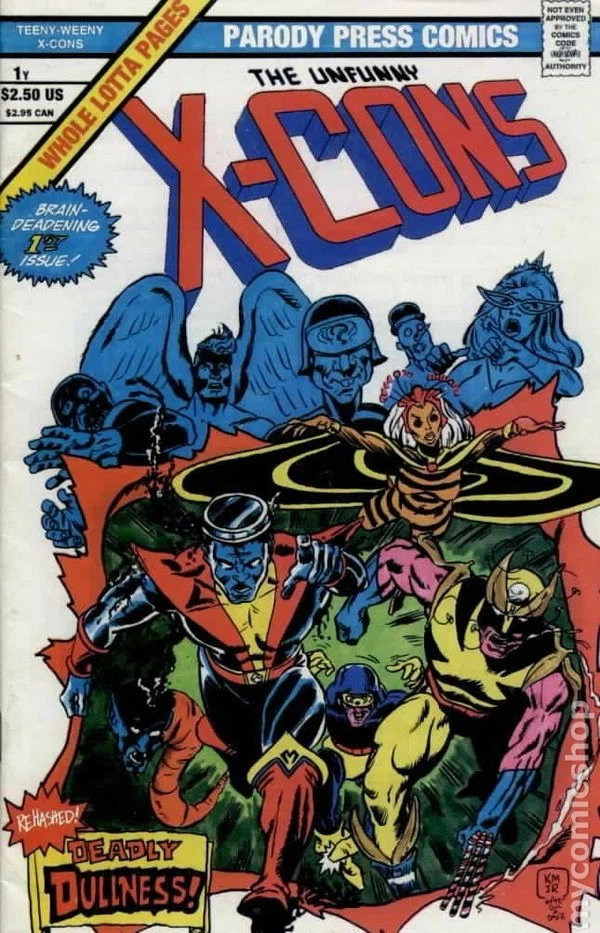 The Unfunny X-Cons #1, Cover Y, Giant-Size X-Men #1 homage