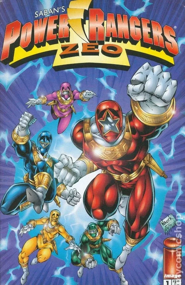 Power Rangers Zeo #1, Standard cover, Giant-Size X-Men #1 homage