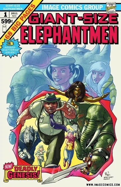 Giant-Sized Elephantmen #1, Cover B Axel Medellin (SEP110369), Giant-Size X-Men #1 homage