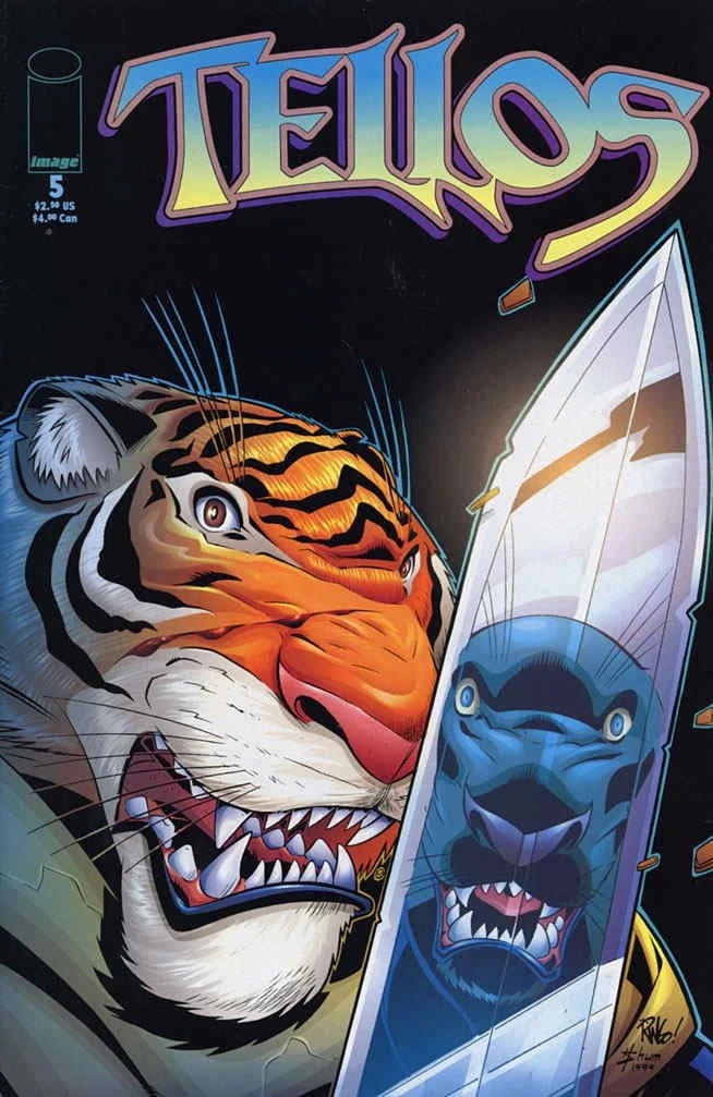 Tellos #5 cover, an homage to The Incredible Hulk #340