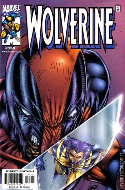 Wolverine #155 cover, an homage to The Incredible Hulk #340