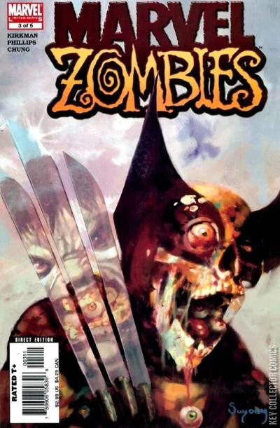 Marvel Zombies #3 cover, an homage to The Incredible Hulk #340