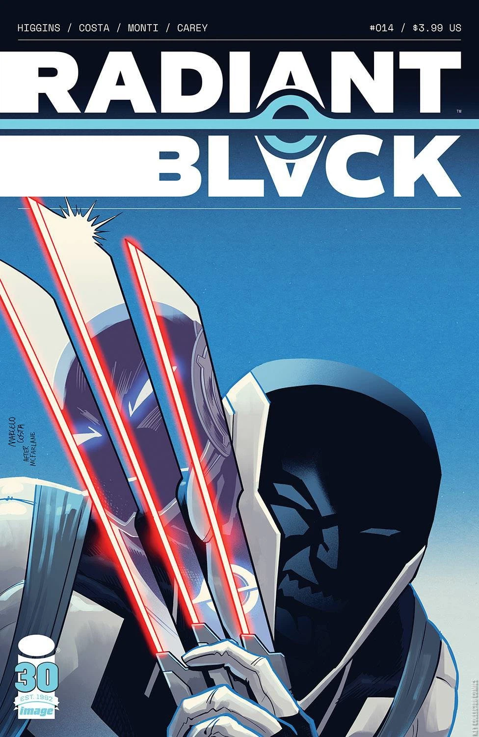 Radiant Black #14 cover, an homage to The Incredible Hulk #340