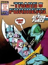 The Transformers #170 cover, an homage to The Incredible Hulk #340