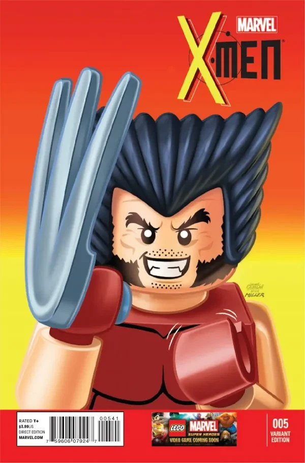X-Men #5 1:25 LEGO variant (also a Sketch variant of the same art)