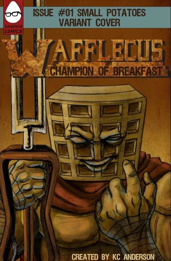 Wafflecus: Champion of Breakfast #1 'Small Potatoes' homage variant cover