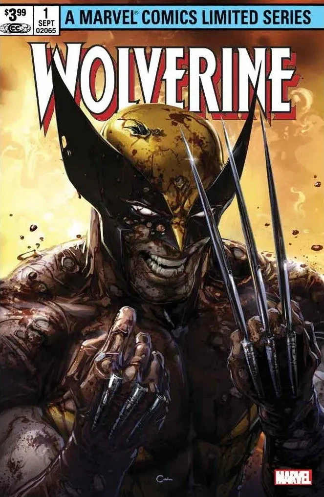 Wolverine by Claremont & Miller No. 1 Facsimile Edition #1 Clayton Crain masked trade dress; unmasked virgin
