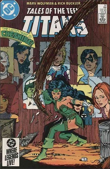 Tales of the Teen Titans #52 cover, an homage to Uncanny X-Men #141
