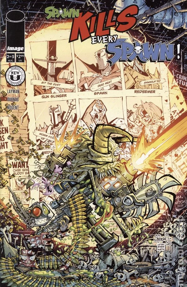Spawn Kills Every Spawn #2 cover, an homage to Uncanny X-Men #141