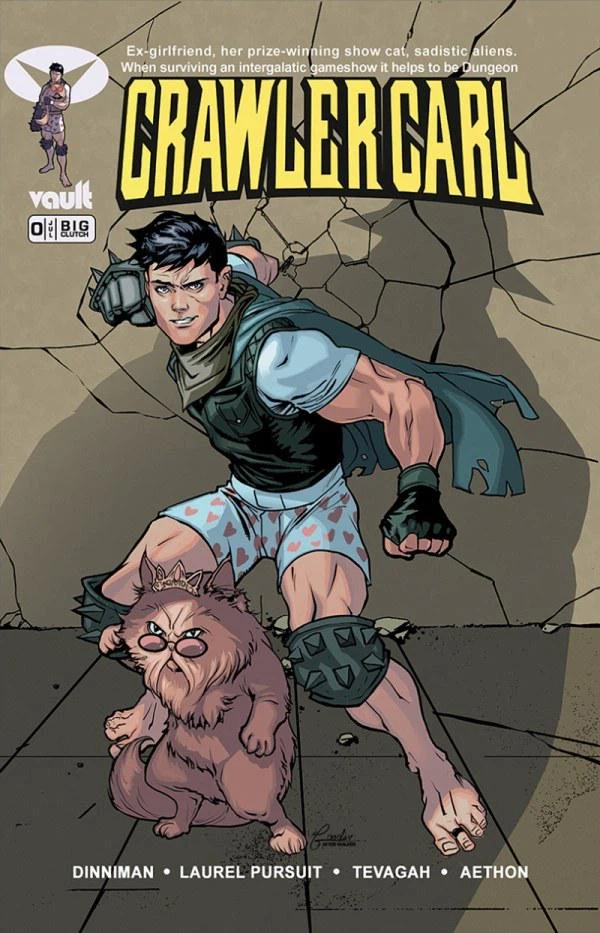 Dungeon Crawler Carl homage to Invincible #1, cover by Nathan Gooden