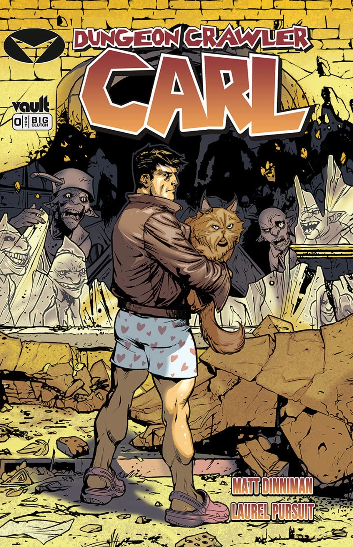 Dungeon Crawler Carl homage to The Walking Dead #1, cover by Nathan Gooden