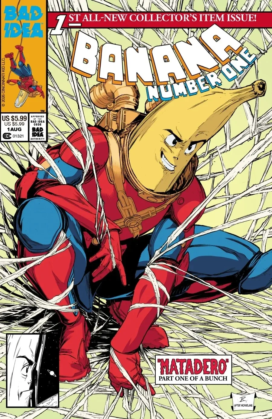 Banana Number One #1 — Cover F 1:20 Raymond Gay Homage Variant