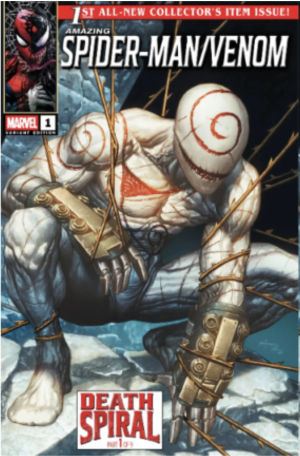 Amazing Spider-Man Venom Death Spiral No. 1 Spider-Man No. 1 homage cover by Mico Suayan